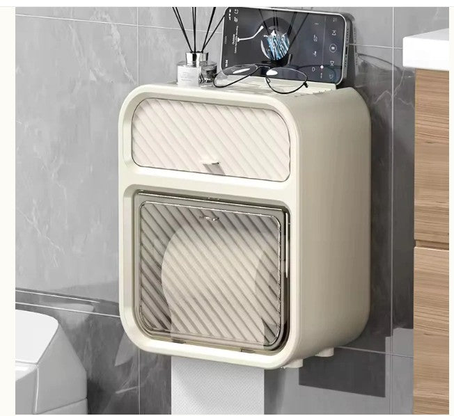 Organizador y Dispensador de Baño con Cajón Oculto